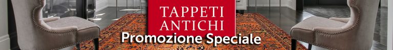 Banner promozionale sui tappeti antichi